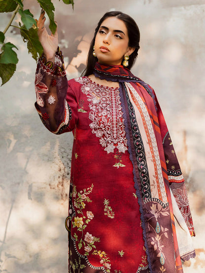 Parishay Rang e Sarma Khaddar Embroidered Unstitched 3-Piece Suit-SAR-06