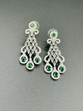 H&A Jewellery One Carat Silver Rhodium Plated Earrings