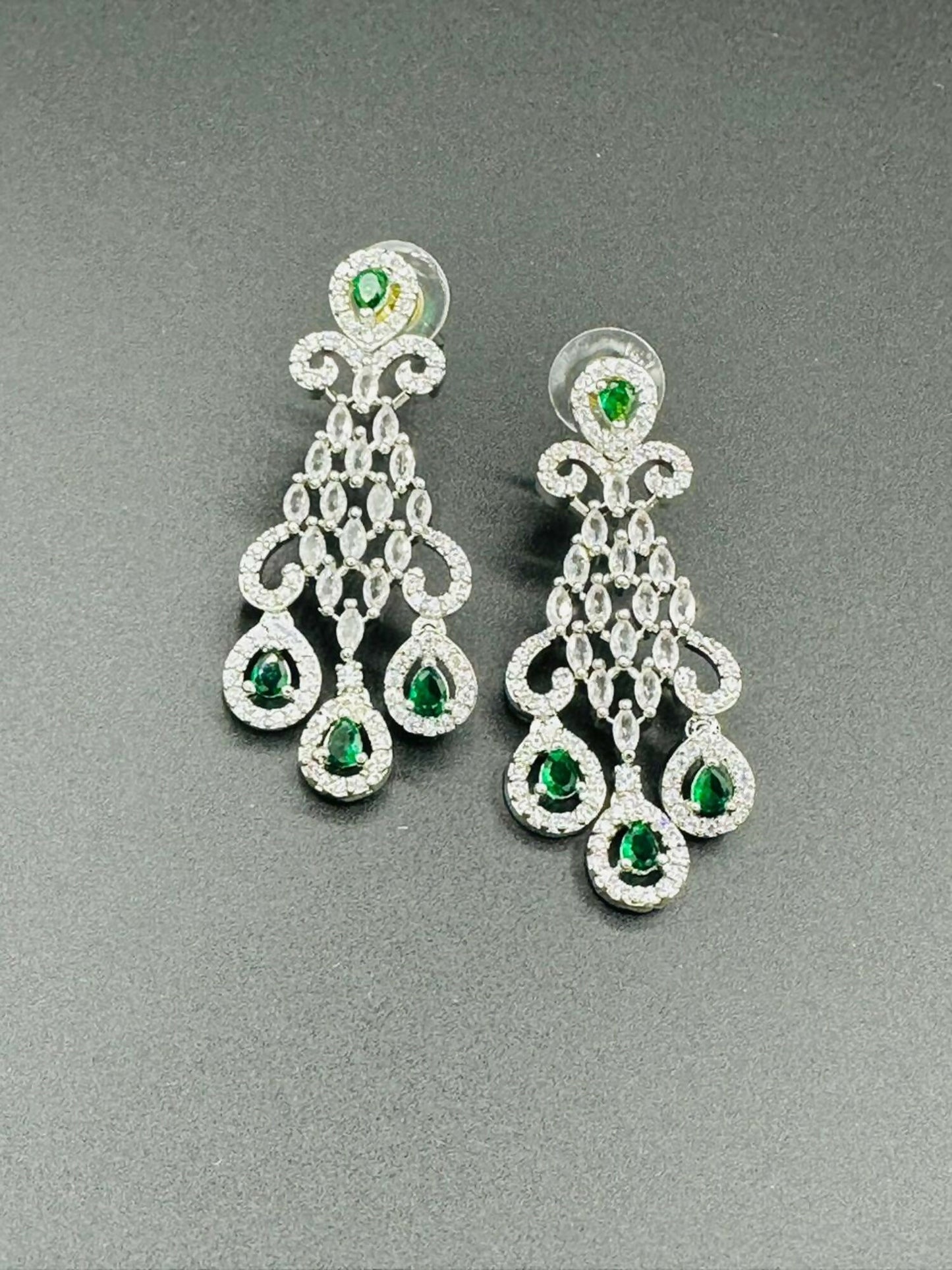 H&A Jewellery One Carat Silver Rhodium Plated Earrings
