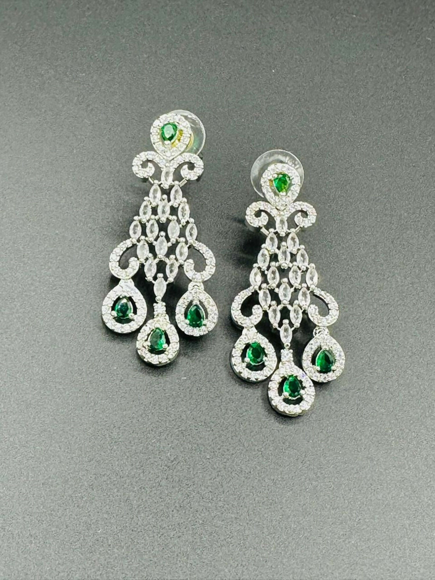 H&A Jewellery One Carat Silver Rhodium Plated Earrings