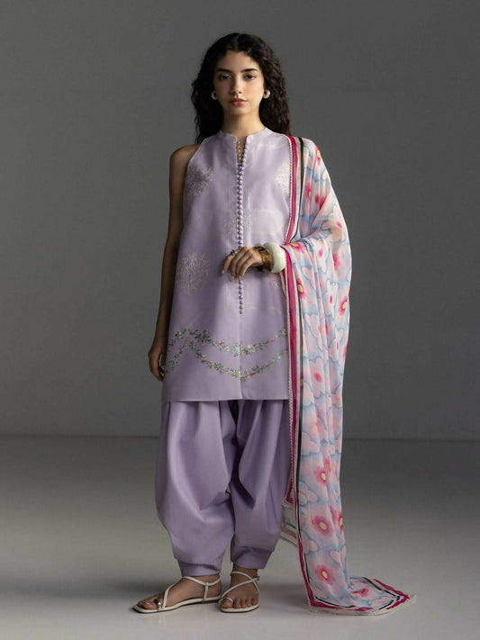 Zara Shahjahan Coco Lawn'26 Embroidered Unstitched 3-Piece Suit-Rivae-1A