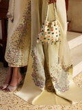 Hussain Rehar The Scent Luxury Pret SS'25 Raw Silk Embellished 3-Piece Suit-Ciel