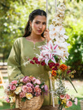Sehrish Kanwal Doria Lawn Embroidered Stitched 2-Piece Suit-Moss