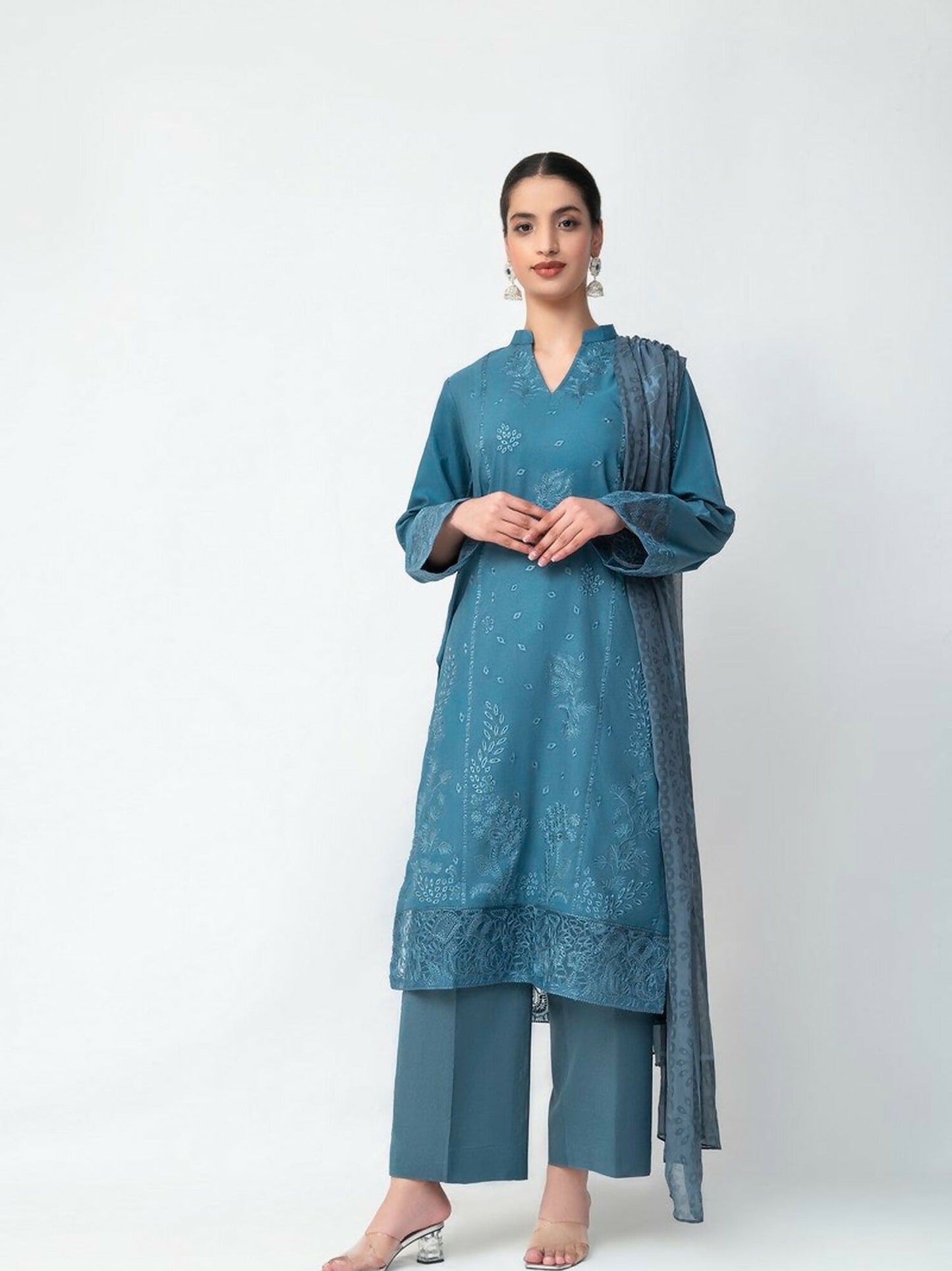 Imran Aftab Maya Winter Karandi Embroidered Unstitched 3-Piece Suit-IAKC-UF-25