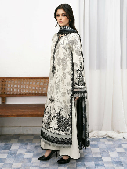 Binilyas Viscose Embroidered Unstitched 3-Piece Suit-73-B