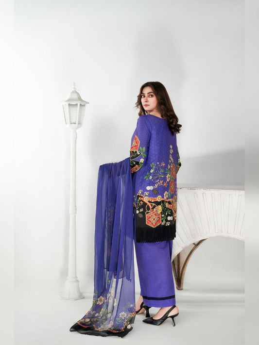 Imran Aftab Aura Summer Lawn Printed Stitched 3-Piece Suit-IALC 07