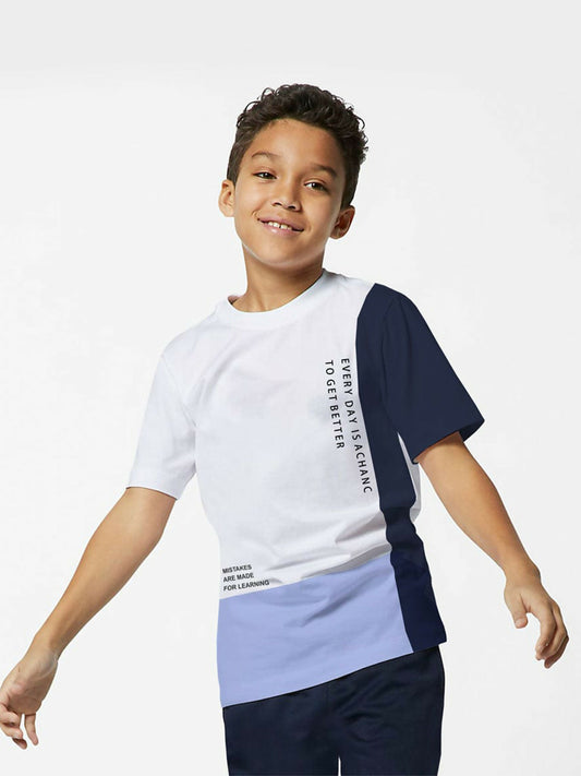 Jupiter boys cotton summer tee with crew neck and short sleeves, made from soft and breathable single jersey fabric.