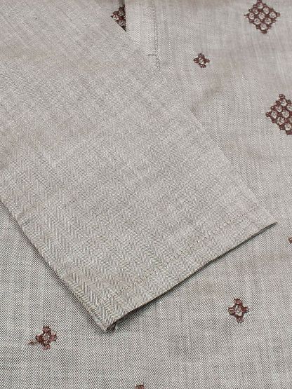 Velvour Boys Cotton Embroidered Stitched Kurta-VB196-K