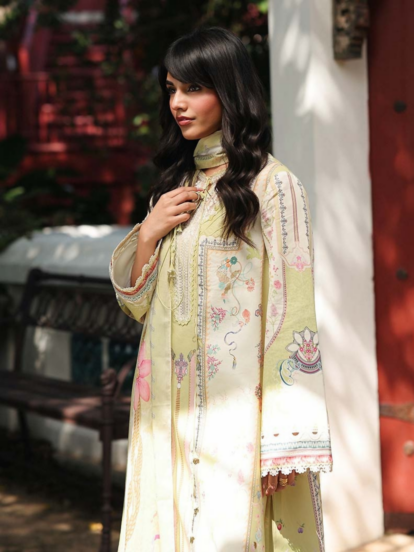 Qalamkar Qprints Lawn'26 Embroidered Unstitched 3-Piece Suit-AX-06-(B)-Vaila