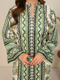 Stylish Collection Velvet Vogue Printed Co-Ord Set-Green Mint