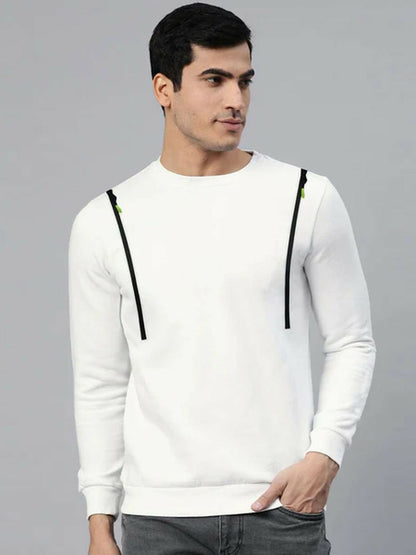 Funky's Two Side Front Zips High Street Sweat Shirts-11905