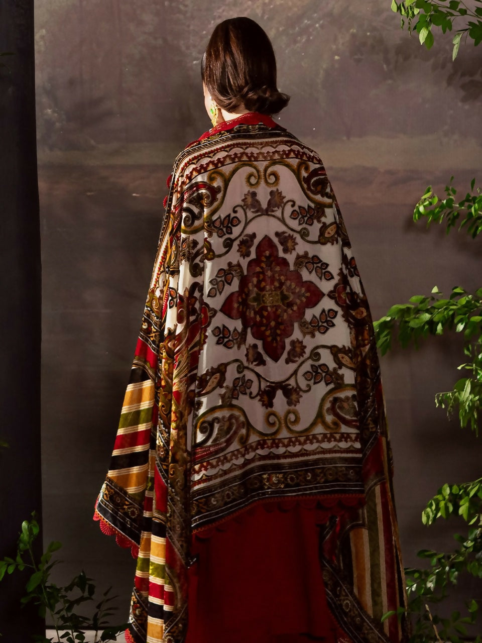 Mahnur Amelia Kotrai Embroidered Unstitched 3-Piece Suit-CK-013