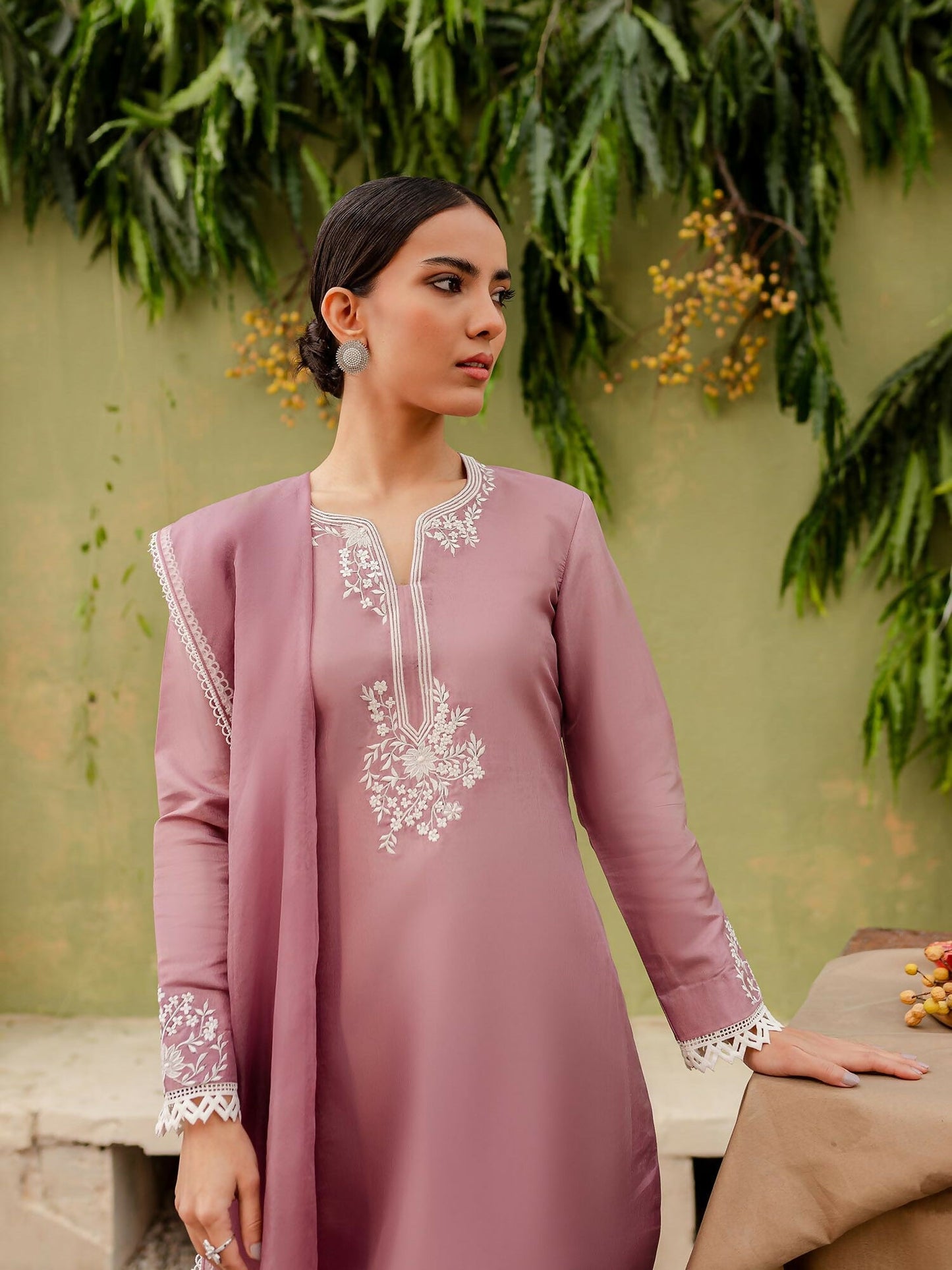 Allure By IH Cotton Embroidered Stitched 3-Piece Suit-Aura