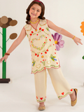 Panache Apparel Bloomie Silk Lawn Printed Stitched Suit-Zibelle