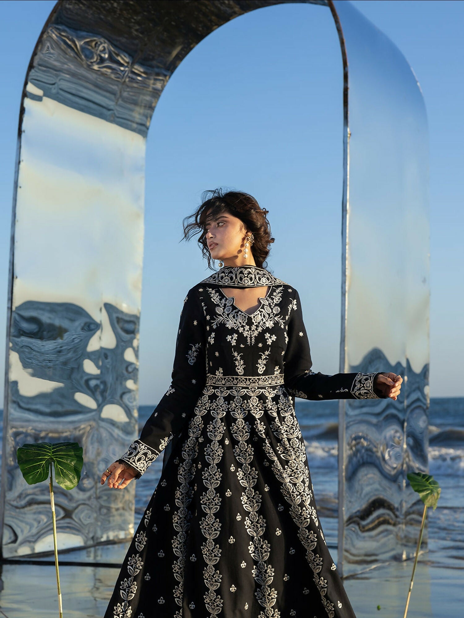 Mahnur Sirene Luxury Lawn'26 Embroidered Unstitched 3-Piece Suit-S-05