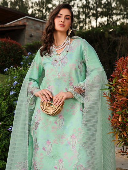 Rang Rasiya Florence Summer Edit'26 Lawn Embroidered Unstitched 3-Piece Suit-Haniya