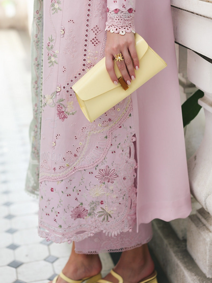 Qalamkar Qline Lawn Drop-1 Embroidered Unstitched 3-Piece Suit-RP-11-Inaya