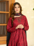 Panache Apparel Mah-e-Noor Khaddar Embroidered Stitched Suit-Merlot