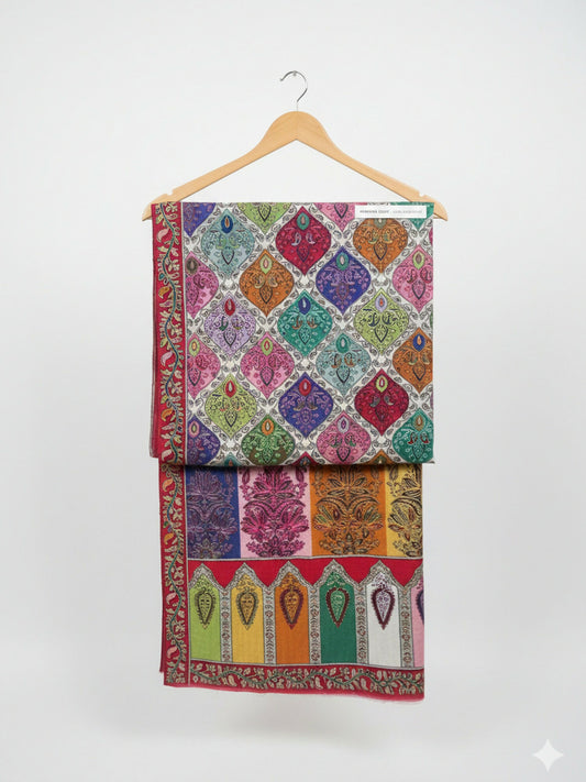 Irame’ Mahjabeen Pashmina Kalamkar Scarf