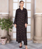 Tehzeeb Libas Summer Linen Embroidered Stitched 2-Piece Suit-MIDNIGHT GOLD