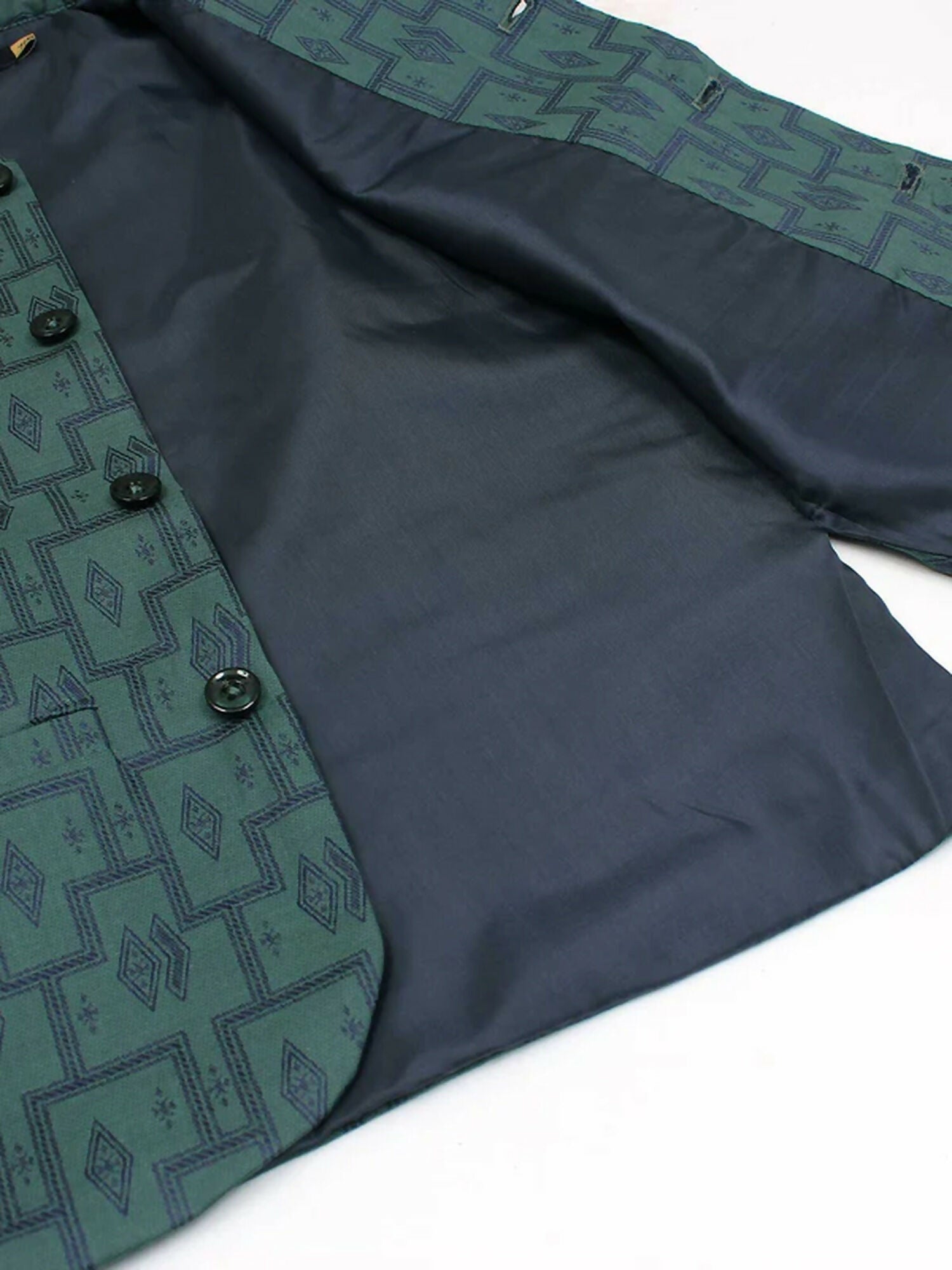 Velvour Boys Jacquard Printed Waistcoat-VW06-B