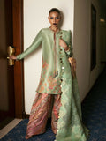 Hussain Rehar Basic Not Basic V Raw Silk Embellished Stitched 3-Piece Suit-Viridity