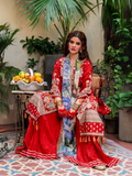 Fatima Hussain Lawn Embroidered Unstitched 3-Piece Suit-Alyaah