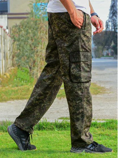 Jupiter Printed Camo Cargo Pockets Combat Cotton Trouser-14421