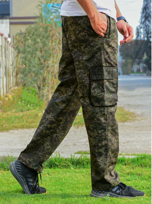 Jupiter Printed Camo Cargo Pockets Combat Cotton Trouser-14421