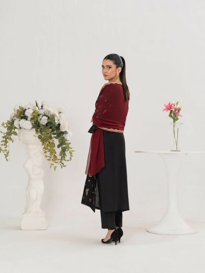 Stylish Collection Serene Summer Cotton Embroidered Stitched 3-Piece Suit–Dream