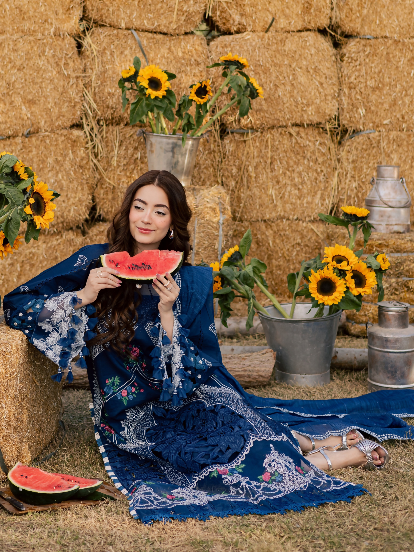 Parishay Summer Queen Vol 2 Lawn Embroidered Unstitched 3-Piece Suit-SQU-01