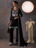 Allure By IH Be-My-Guest Thai Silk Embroidered Stitched 3-Piece Suit-Candy