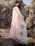 Mahnur Sirene Luxury Lawn Embroidered Unstitched 3-Piece Suit-Azalea