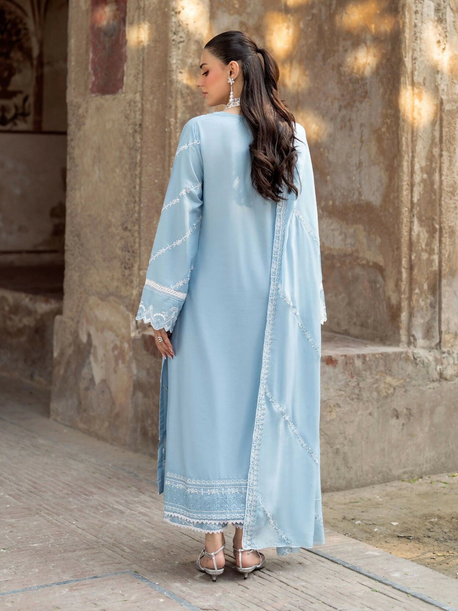 Panache Apparel Rang-e-Bahar Lawn Embroidered Stitched Suit-Badal