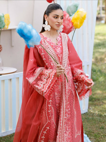 Binilyas Carnival Lawn Embroidered Stitched 3-Piece Suit-32-A