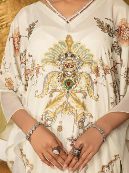 Shiza Hassan Sublime Luxury Pret Blended Silk Embellished Kaftan-Elvana