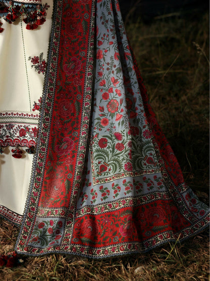 Hussain Rehar Khaddar'25 Embroidered Unstitched 3-Piece Suit-Gulban