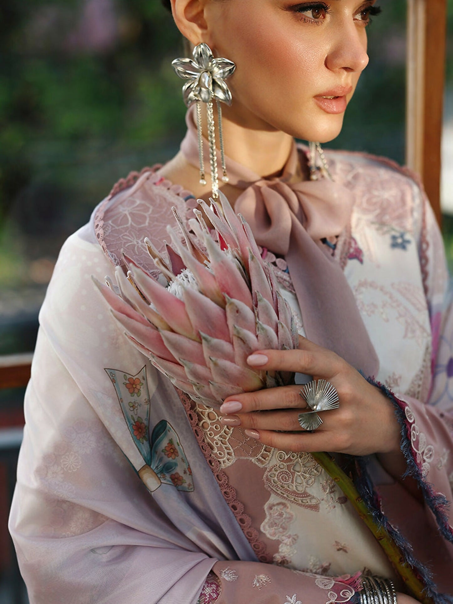 Qalamkar Chikankari Eid Edit'26 Lawn Embroidered Unstitched 3-Piece Suit-CM-06 Noura