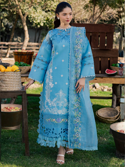 Parishay Summer Queen Vol 2 Lawn Embroidered Unstitched 3-Piece Suit-SQU-13