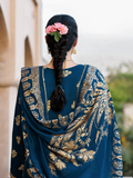 Blue Panache Apparel Noor Mahal Cotton Printed Stitched Suit-Dilafza