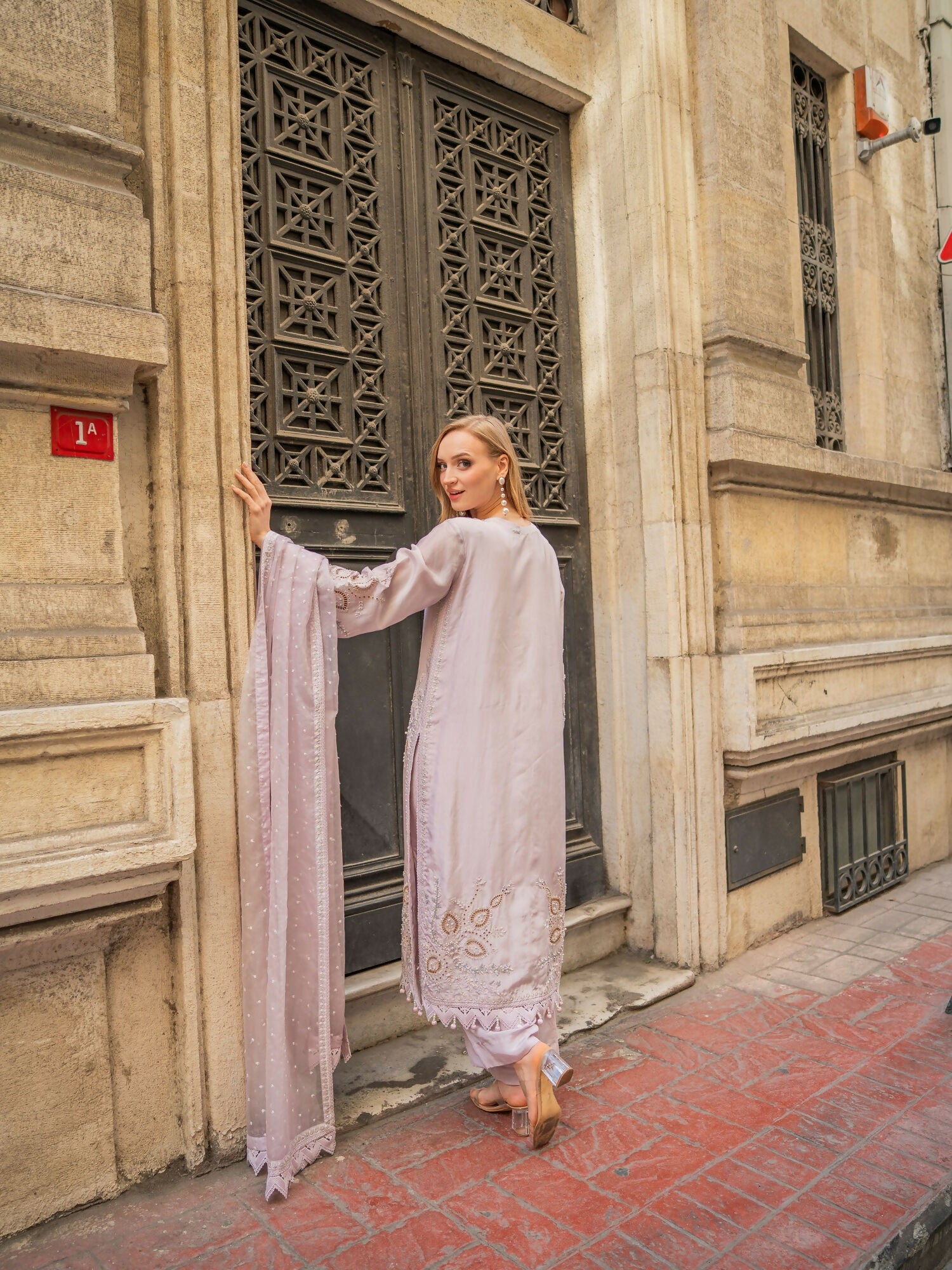 Farooq Hameed Studio EiD Collection'26 Pure Silk Embroidered Stitched 3-Piece Suit-Alia