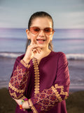 Velvour Girls Cotton Embroidered Stitched 2-Piece Suit-VG136-A