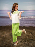 Velvour Girls Cotton Embroidered Co-Ord Set-VG162-A