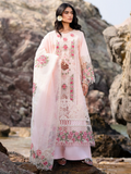 Mahnur Sirene Luxury Lawn Embroidered Unstitched 3-Piece Suit-Azalea