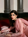 Hussain Rehar The Scent Luxury Pret SS'25 Raw Silk Embellished 3-Piece Suit-Evara