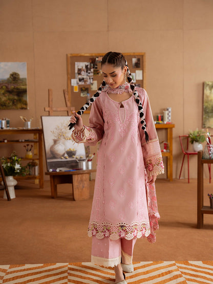 Joolie By Saira Rizwan Lawn Embroidered Unstitched 3-Piece Suit-Leyla-B-SRL25-04