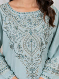 Stylish Collection Saya Pret Cotton Embroidered 3-Piece Suit-Sea Sand