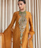 Hussain Rehar Moon In The Golden Cup Raw Silk Embellished Stitched 2-Piece Suit-Sol