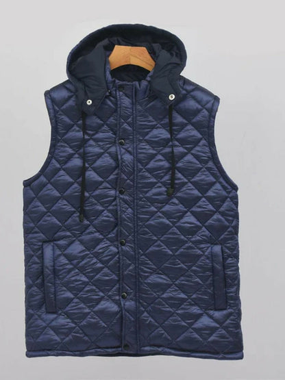 Removeable Hood Ultralight Puffer Gillet-13117