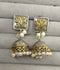 H&A Jewellery Traditional Dome-Shaped Jhumka Earrings with Pearl Drops